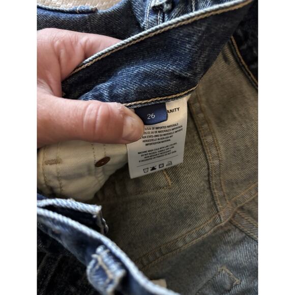 Citizens Of Humanity Ayla Baggy High Rise Wide Leg Jeans Brielle Rolled Hem 26 - Picture 9 of 10